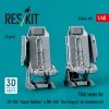 RESKIT RSU48-0403 Pilot seats for CH-53E Super Stallion & MH-53E Sea Dragon for Academy kit (2 pcs) (3D printed) (1/48)